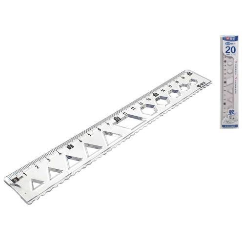 Набір лінійок пластиковий для креслення 20 см, AH-RL8891