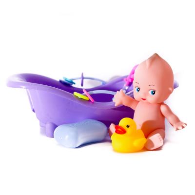 Пупс в ванночке, 3 цвета, в кульке, BLS88-80