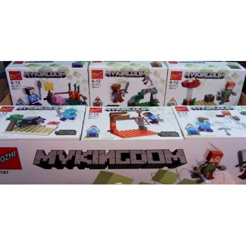 Конструктор Minecraft, микс видов, в кор-ке (мал.), 187-1-6