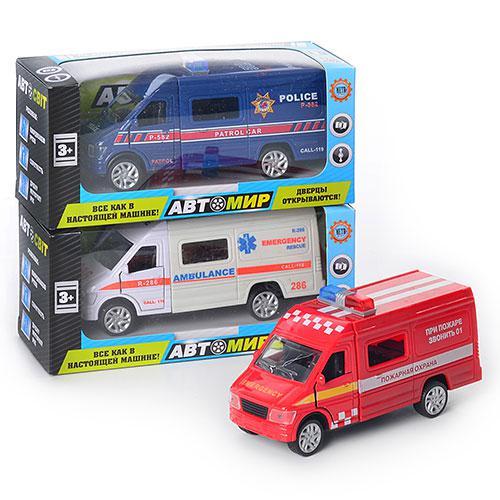 Полицейская машина, металл, микс цветов, в кор-ке, 618-4 FPW Полицейская машина, металл, микс цветов, в кор-ке, 618-4 FPW