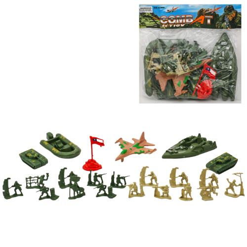 Солдати в наборах комбат, військовий транспорт, солдатики, 933-N09