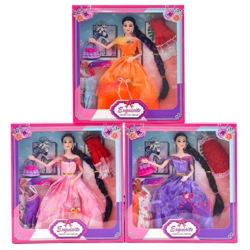 Лялька з нарядами, 29 см, шарнірна, мікс видів, в кор-ці, 603-1-36