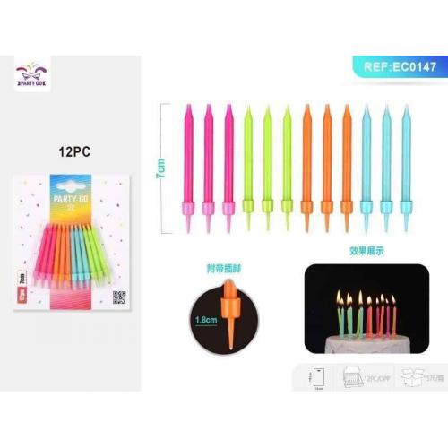 Набір свічок для торта "Веселка", EC0147