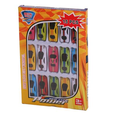 Набор транспорта, металл, 15 шт., в кульке, AXD821