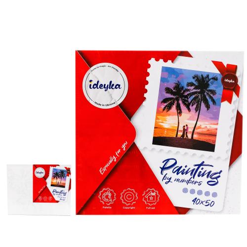 Набір для роспису по номерах "Райске побачення", ID-KHO4816 Набір для роспису по номерах "Райске побачення", ID-KHO4816