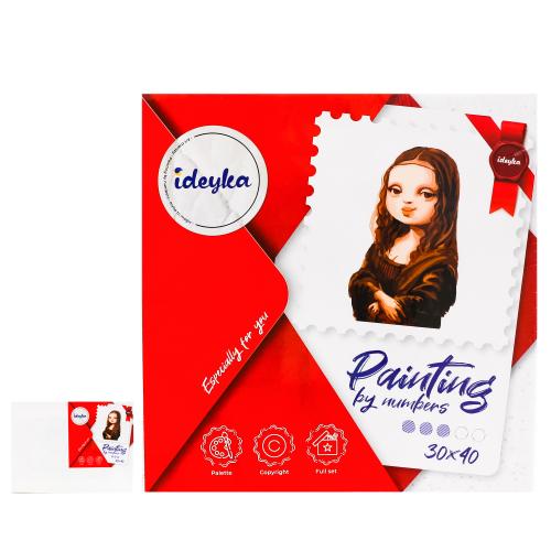 Набор для росписи по номерам "Современная Мона Лиза", ID-KHO4852 Набор для росписи по номерам "Современная Мона Лиза", ID-KHO4852