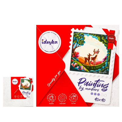 Набір для розпису по номерах "Гарна прогулянка", ID-KHO4378 Набір для розпису по номерах "Гарна прогулянка", ID-KHO4378