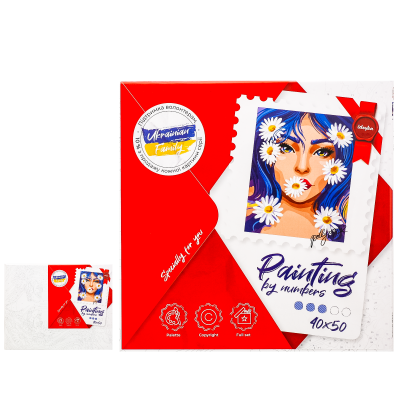 Набір для розпису по номерах. "Ромашковий настрій", ID-KHO4994 Набір для розпису по номерах. "Ромашковий настрій", ID-KHO4994