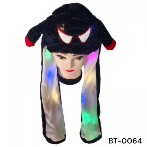 Шапка "ЛЮДИНА ПАВУК", з вушками, мікс кол, в пакете, BT-0064 Шапка "ЛЮДИНА ПАВУК", з вушками, мікс кол, в пакете, BT-0064