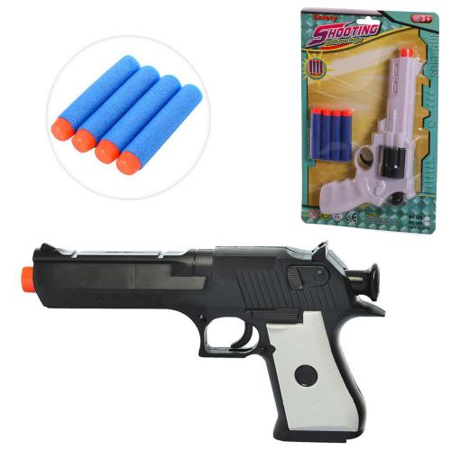 Пистолет, поролл.пули, 2 цвета, на листе, 589-689 Пистолет, поролл.пули, 2 цвета, на листе, 589-689