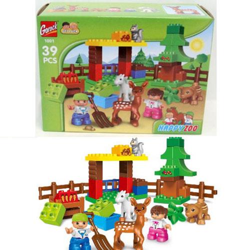 Конструктор ZOO, 39 дет., в кор-ке (дев.), 1001-5