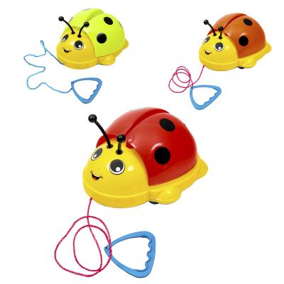 Каталка "Божья Коровка", с верёвочкой, KW-06-603