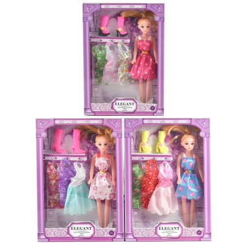 Лялька з нарядами, мікс видів, в кор-ці, 201A17