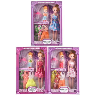 Лялька з нарядами, мікс видів, в кор-ці, 201A16