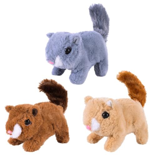 М'яка інтерактивна білка ходить, звук, рухає носом і хвостом 3 мікс, C23904