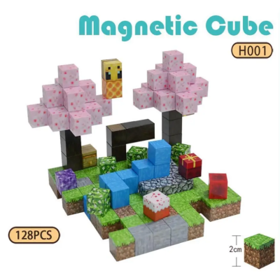Магнітний конструктор блоковий "Minecraft"