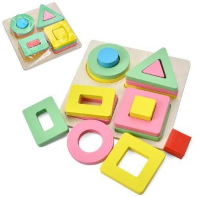 Дерев'яна іграшка "Геометрика" 16дет