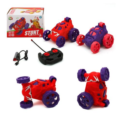 Машинка р/в, акум, USB зарядка, перевертень, 360, звук, світло, AT388B-1