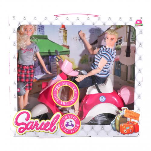 Родина, ляльки 29 см, мото 31 см, в кор-ці, 5533-B