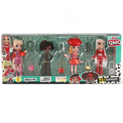 Ляльки LOL, 4 шт, 15 см, в кор-ці, 19983