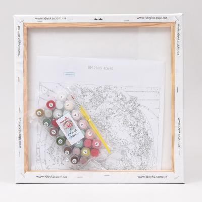 Набор для росписи по номерам "Коробочка счастья", 40х40 см, ID-KHO2086