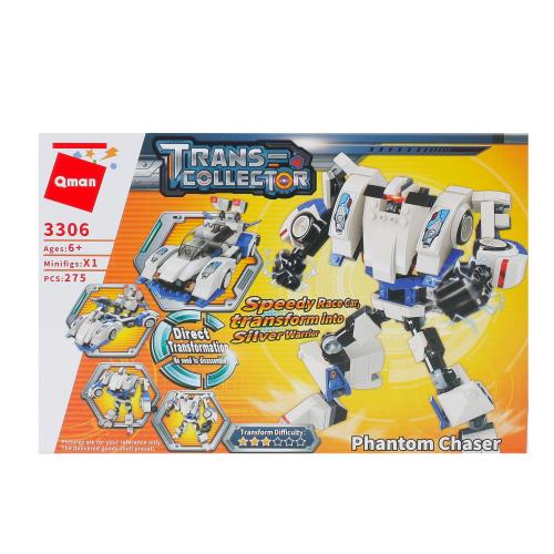 Конструктор Qman трансформер(робот+машина) 275 деталей, 3306 Qman Конструктор Qman трансформер(робот+машина) 275 деталей, 3306 Qman