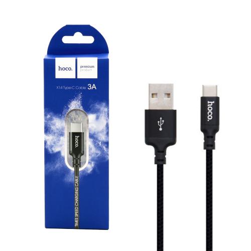 Кабель передачі данних HOCO X14, чорний, 90669-1