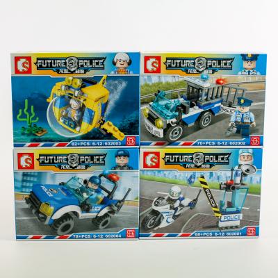 Конструктор полиция, транспорт, 602001-602008