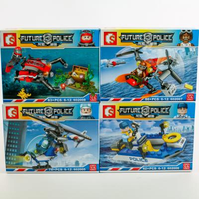 Конструктор полиция, транспорт, 602001-602008