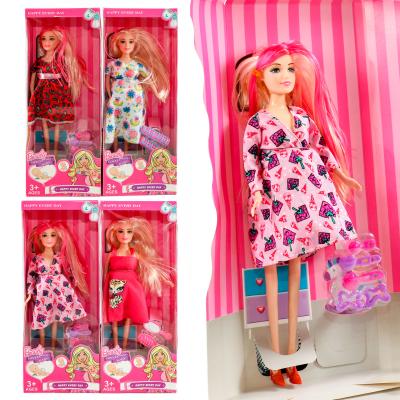 Лялька 27 см, вагітна, пупс 5 см, мікс видів, в кор-ці, 6625A1-A2-A3-A4