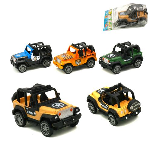 Джип 1:43, інерція, 11см, гумові колеса, 7127ABCD-1 Джип 1:43, інерція, 11см, гумові колеса, 7127ABCD-1