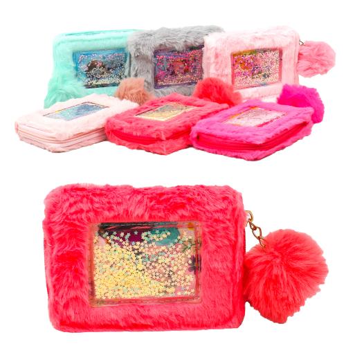 Кошелёк " ПРИНЦЕССЫ" с мехом, CR2040 Кошелёк " ПРИНЦЕССЫ" с мехом, CR2040