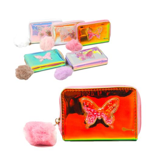 Кошелёк " БАБОЧКА " с помпоном, CR2037 Кошелёк " БАБОЧКА " с помпоном, CR2037