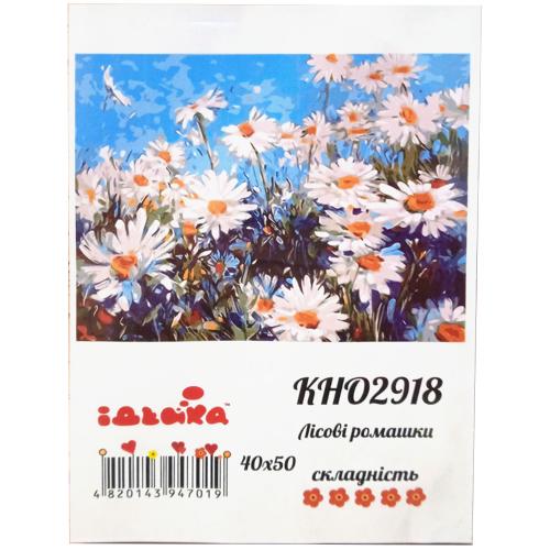 Набор для росписи по номерам "Лесные ромашки", 40х50 см, ID-KHO2918