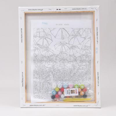 Набор для росписи по номерам "Яркая улица", 40х50 см, ID-KHO3508