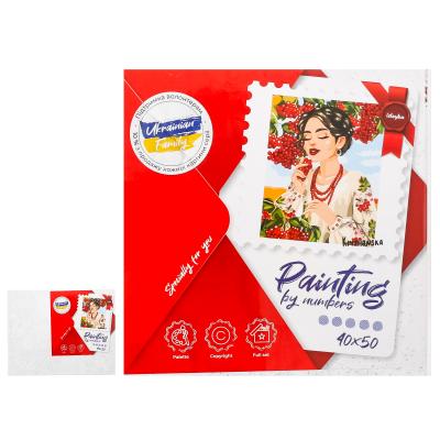 Набір для розпису по номерах. "Червона калина" 40х50см , ID-KHO4575 Набір для розпису по номерах. "Червона калина" 40х50см , ID-KHO4575