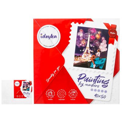 Набір для розпису по номерах. "Яскравий Париж" 40*50см , ID-KHO4792 Набір для розпису по номерах. "Яскравий Париж" 40*50см , ID-KHO4792