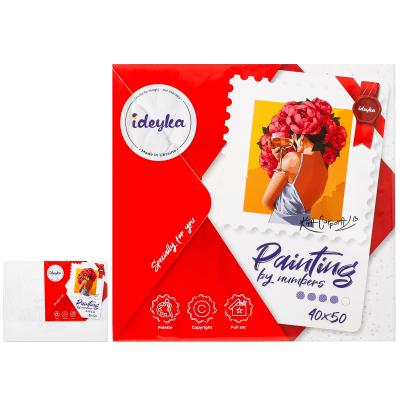 Набір для розпису по номерах. "Квітуча таємниця" 40х50см , ID-KHO4911 Набір для розпису по номерах. "Квітуча таємниця" 40х50см , ID-KHO4911