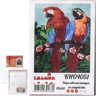 Набор для росписи по номерам "Королевский попугай", 40х50 см, ID-KHO4051
