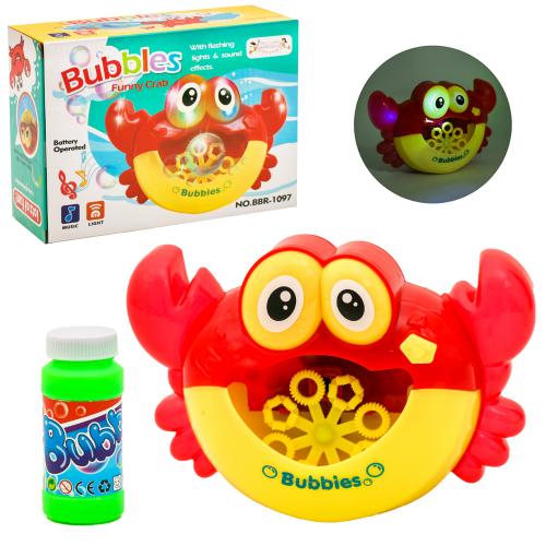 Іграшка-генератор мильних бульбашок "Crab Bubble", 3310-30 Іграшка-генератор мильних бульбашок "Crab Bubble", 3310-30