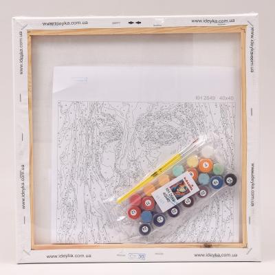 Набор для росписи по номерам "Яркий силуэт", 40х40 см, ID-KHO2649