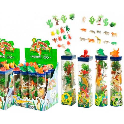 Іграшковий набір пластикових тварин 21*16*24см, 003-004