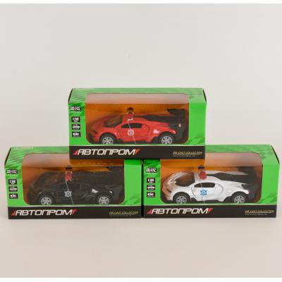 Спортивная машина "АВТОПРОМ", металл, микс цветов, в кор-ке, 7T-3252
