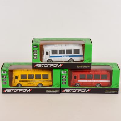 Автобус "АВТОПРОМ", металл, микс цветов, в кор-ке, 7T-3273