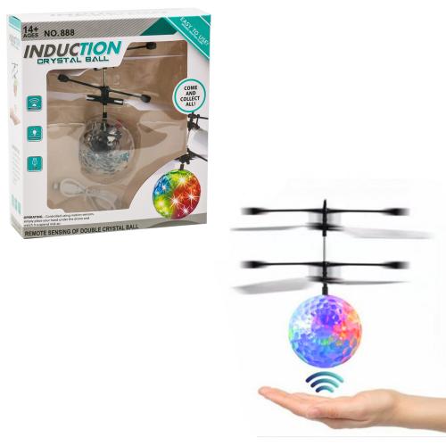 Запускалка індукц.кристал.куля, USB-заряд , світло, HZ888 Запускалка індукц.кристал.куля, USB-заряд , світло, HZ888