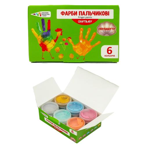 Краски пальчиковые, 6 цветов (цена за упаковку), GA-322075-Cr Краски пальчиковые, 6 цветов (цена за упаковку), GA-322075-Cr