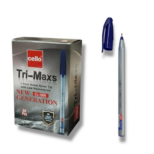 Ручка масляна CELO Trio-Maxs, CL-1806-BLUE