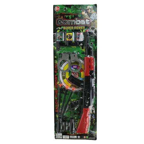 Зброя ( автомат, наручники, 3 снаряди на присосці, приціл, планш. 63*3*21см), 620-25