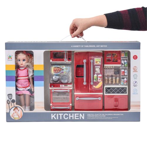 Іграшковий набір "Лялька + кухня", LS9314K