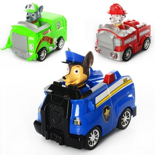 Машинка "Paw Patrol", на бат., 3 вида, в кор-ке, XZ-347-8-9A